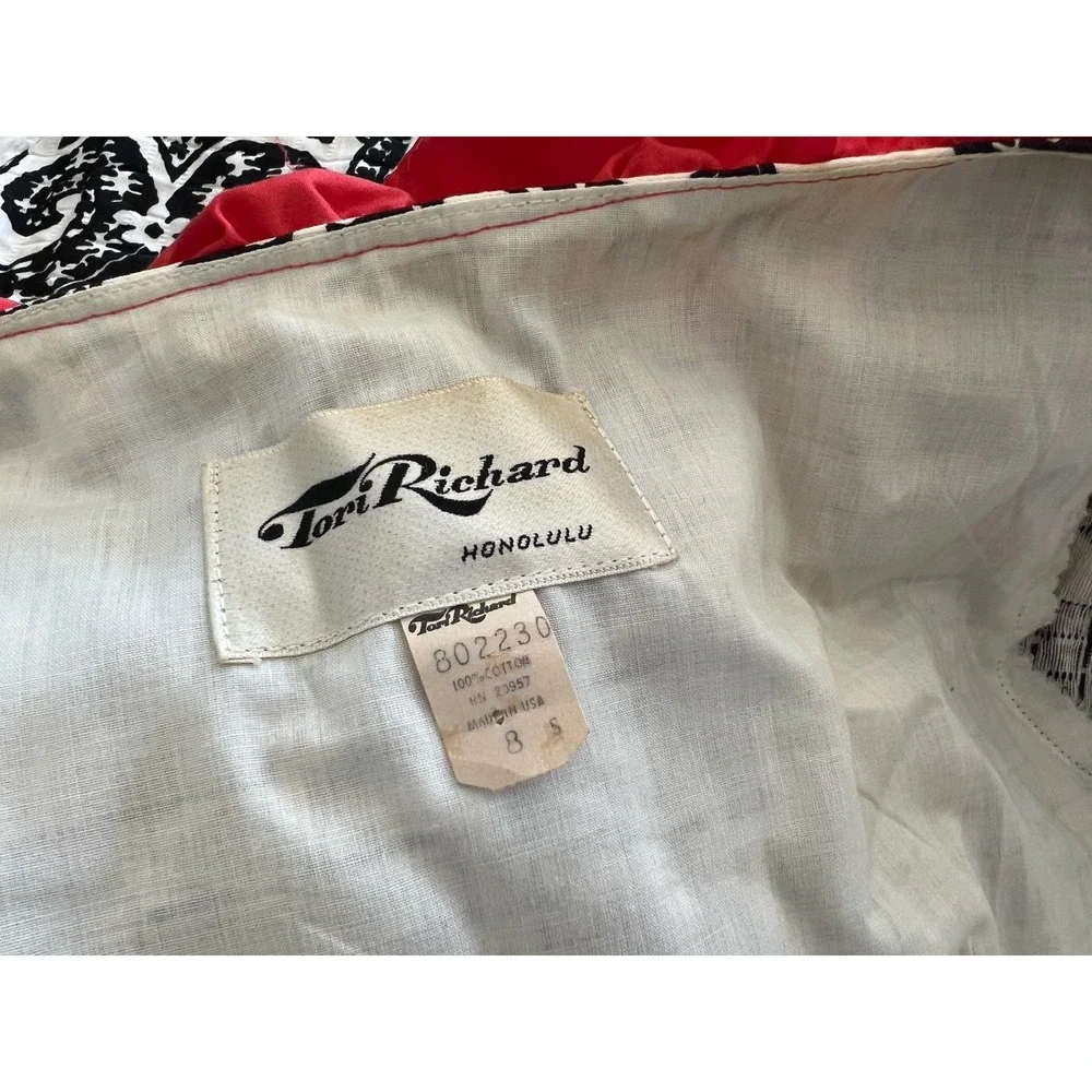 Vintage Tori Richard Honululu Skirt Top Set Hawaiian Outfit Size 8* Fits Like 0 - Picture 13 of 14
